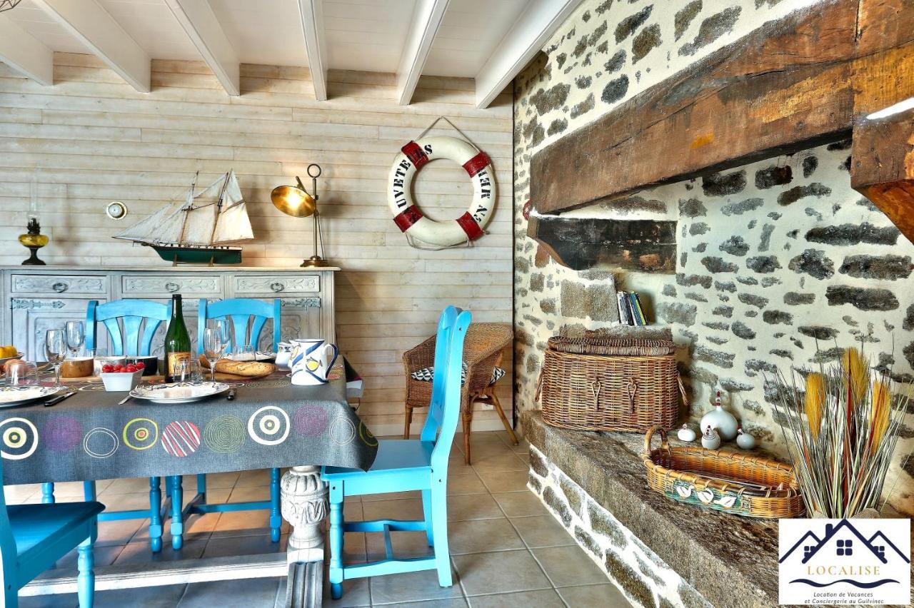 Localise - M3A La Maison Du Pecheur Au Guilvinec - Chambres Vue Mer - A 20M De La Mer Situee A La Pointe De Men Meur - Tout A Pied, Plage, Port, Centre, Commerces, Marche - Wifi Inclus - Linge De Lit Inclus - Jardin Clos - En Option , Menage Et Servi Luaran gambar