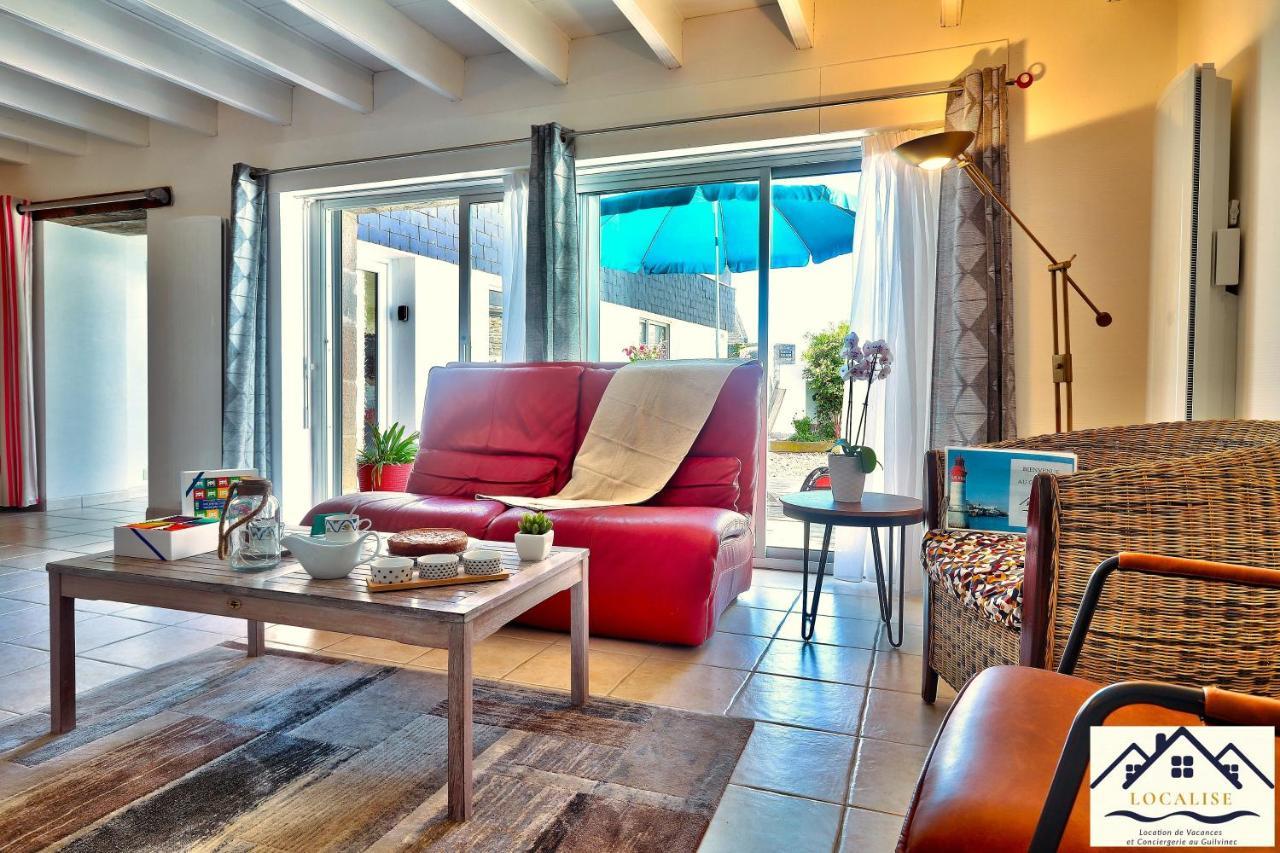 Localise - M3A La Maison Du Pecheur Au Guilvinec - Chambres Vue Mer - A 20M De La Mer Situee A La Pointe De Men Meur - Tout A Pied, Plage, Port, Centre, Commerces, Marche - Wifi Inclus - Linge De Lit Inclus - Jardin Clos - En Option , Menage Et Servi Luaran gambar