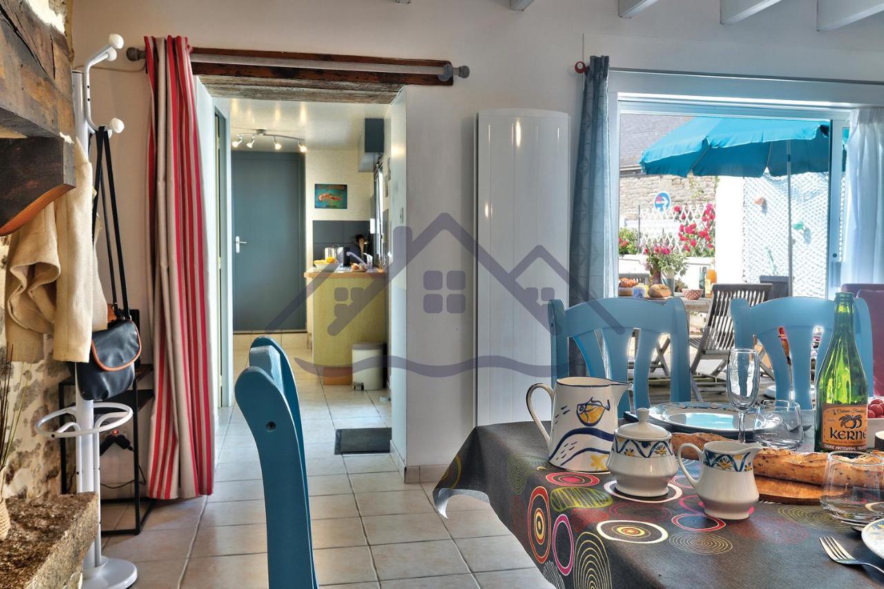 Localise - M3A La Maison Du Pecheur Au Guilvinec - Chambres Vue Mer - A 20M De La Mer Situee A La Pointe De Men Meur - Tout A Pied, Plage, Port, Centre, Commerces, Marche - Wifi Inclus - Linge De Lit Inclus - Jardin Clos - En Option , Menage Et Servi Luaran gambar