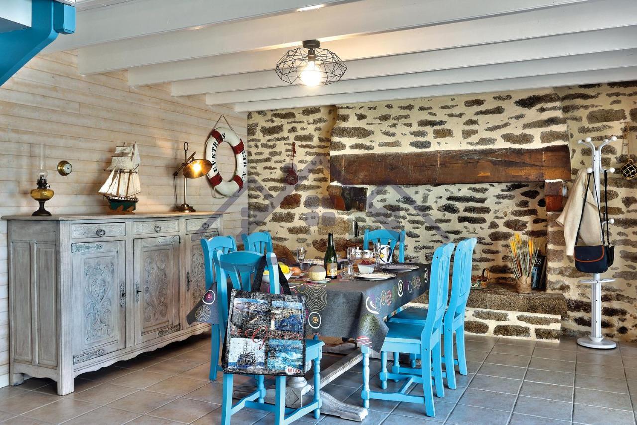 Localise - M3A La Maison Du Pecheur Au Guilvinec - Chambres Vue Mer - A 20M De La Mer Situee A La Pointe De Men Meur - Tout A Pied, Plage, Port, Centre, Commerces, Marche - Wifi Inclus - Linge De Lit Inclus - Jardin Clos - En Option , Menage Et Servi Luaran gambar