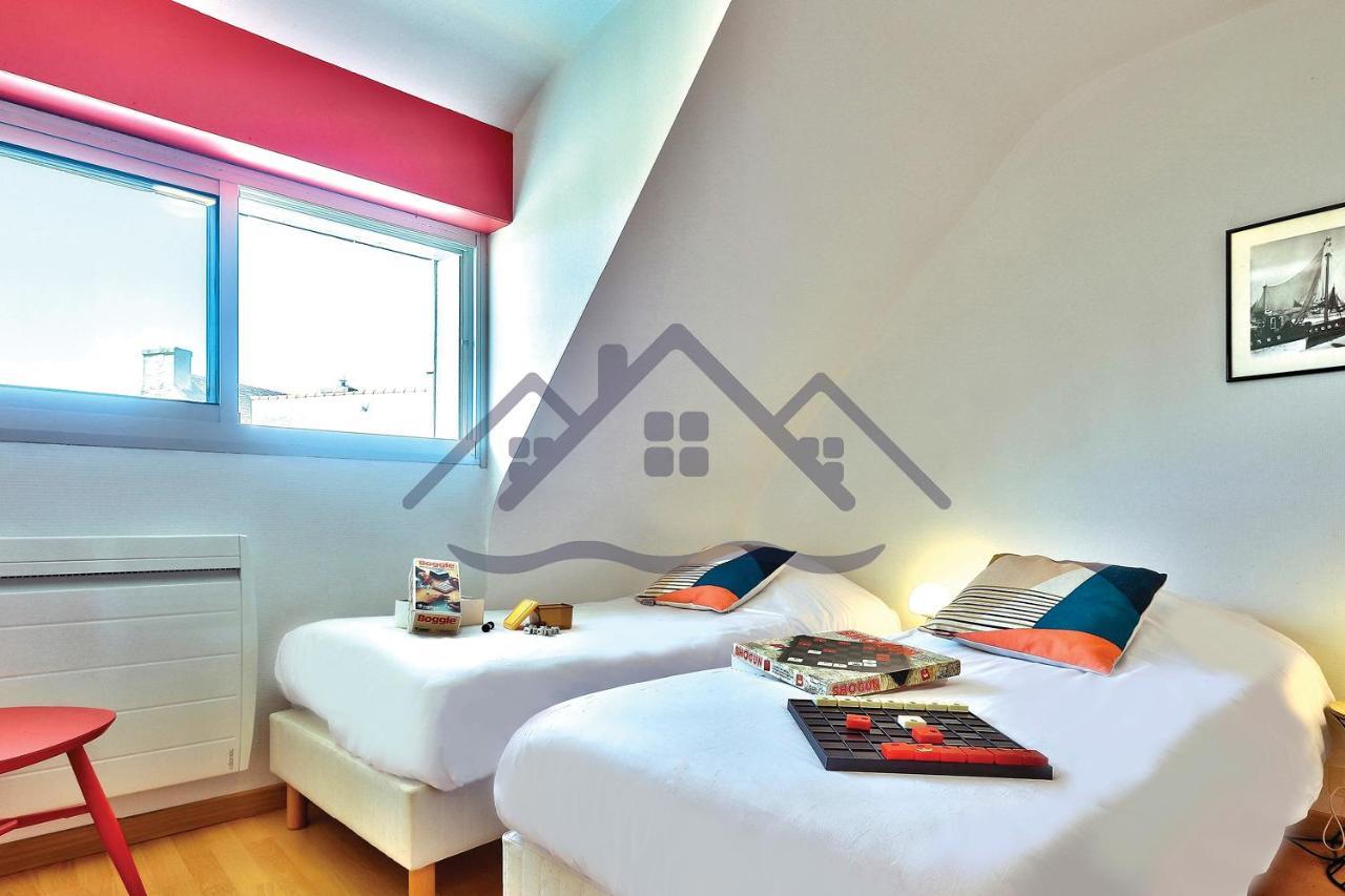 Localise - M3A La Maison Du Pecheur Au Guilvinec - Chambres Vue Mer - A 20M De La Mer Situee A La Pointe De Men Meur - Tout A Pied, Plage, Port, Centre, Commerces, Marche - Wifi Inclus - Linge De Lit Inclus - Jardin Clos - En Option , Menage Et Servi Luaran gambar